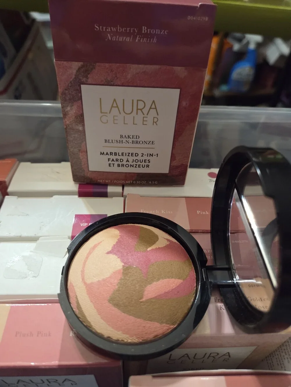 Laura Geller Baked Blush-n-Bronze Marbleized 2-in-1 in Strawberry Bronze
